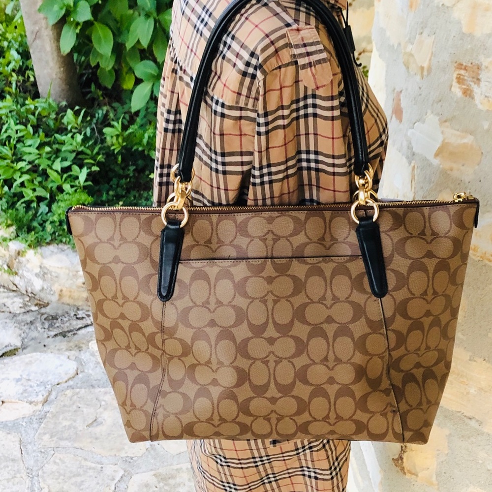 NWT Coach Signature lg Ava tote&wallet&wristlet - Picture 3 of 7